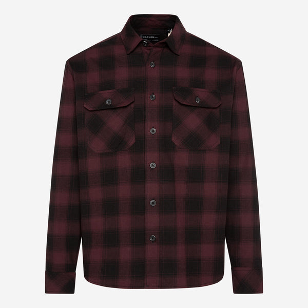 GEOR-GE Flanellhemd kariert cranberry juice