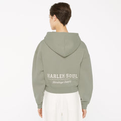 DAR-LA Hoodie Jacket cropped sage