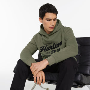 MON-TEL Hoodie mit Frottee-Logo deep khaki