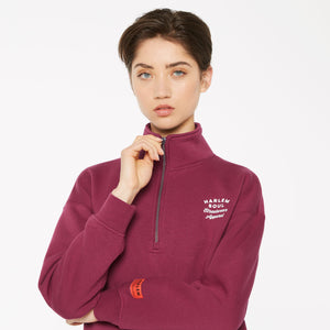 KAY-LA Troyer-Sweatshirt mit Back-Print grape