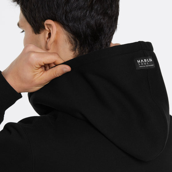 MON-TEL Hoodie mit Frottee-Logo black
