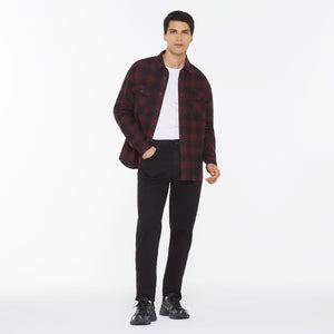 GEOR-GE Flanellhemd kariert cranberry juice