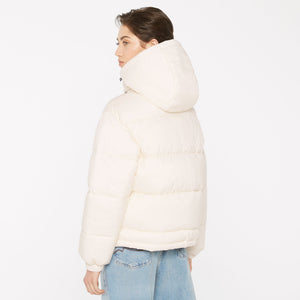 SO-HO Puffer Jacket mit Kapuze ecru