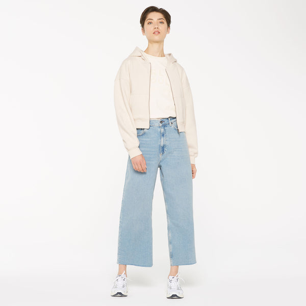 DAR-LA Hoodie Jacket cropped ecru