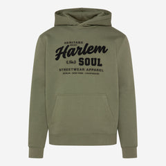 MON-TEL Hoodie mit Frottee-Logo deep khaki