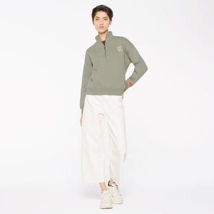 KAY-LA Troyer-Sweatshirt mit Back-Print sage