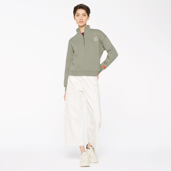 KAY-LA Troyer-Sweatshirt mit Back-Print sage