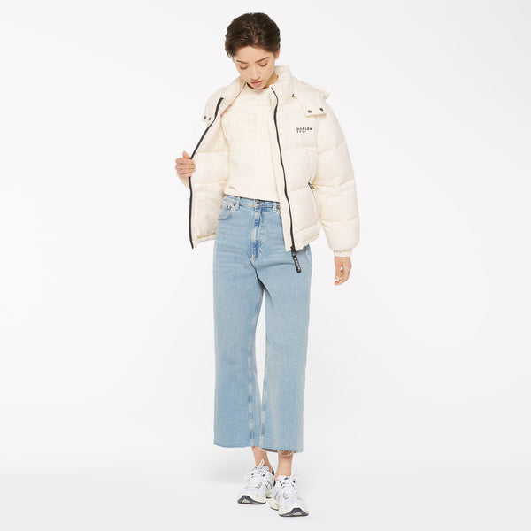 SO-HO Puffer Jacket mit Kapuze ecru