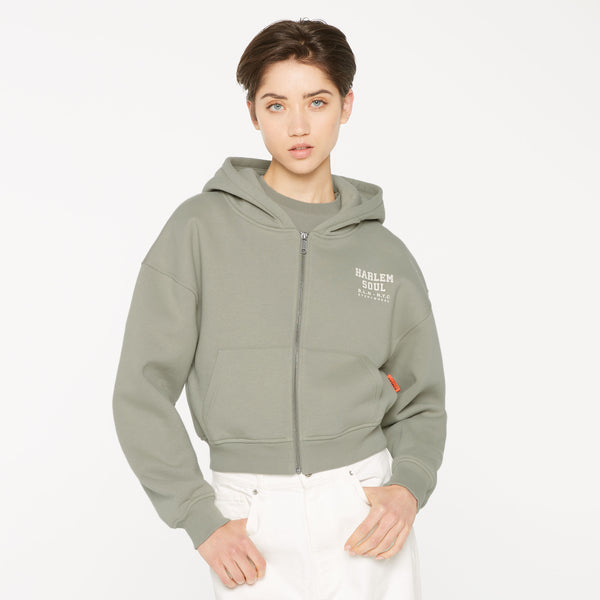DAR-LA Hoodie Jacket cropped sage