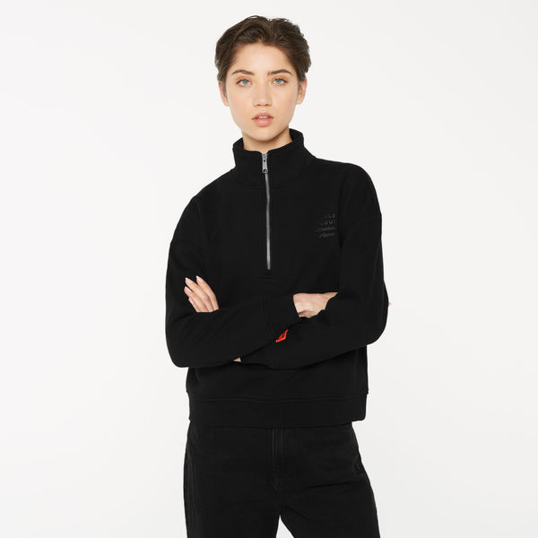 KAY-LA Troyer-Sweatshirt mit Back-Print black