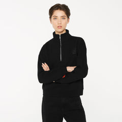 KAY-LA Troyer-Sweatshirt mit Back-Print black