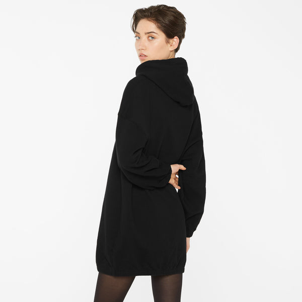 DE-MI Sweatdress mit Kapuze black
