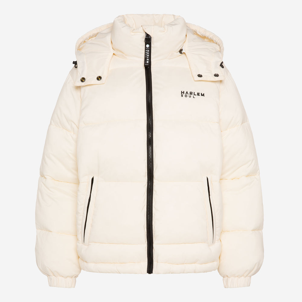SO-HO Puffer Jacket mit Kapuze ecru