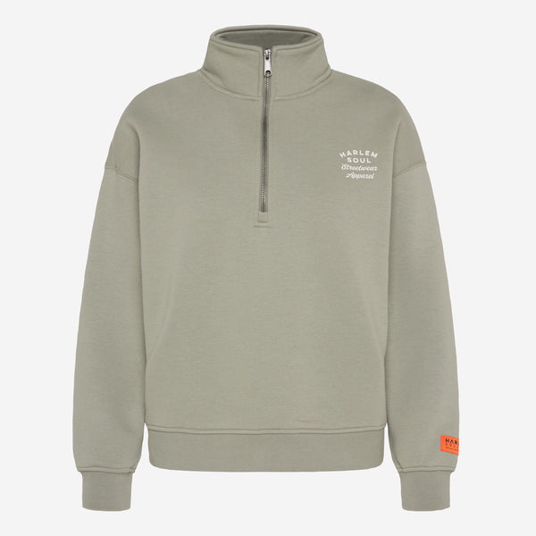 KAY-LA Troyer-Sweatshirt mit Back-Print sage