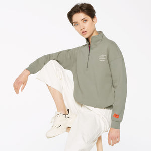KAY-LA Troyer-Sweatshirt mit Back-Print sage