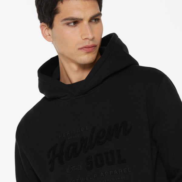 MON-TEL Hoodie mit Frottee-Logo black