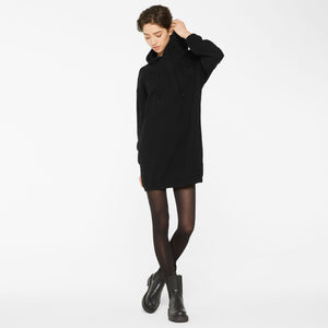 DE-MI Sweatdress mit Kapuze black