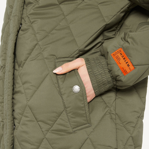 CA:RO Puffer Coat deep khaki