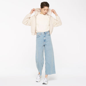 DAR-LA Hoodie Jacket cropped ecru