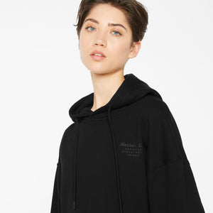 DE-MI Sweatdress mit Kapuze black
