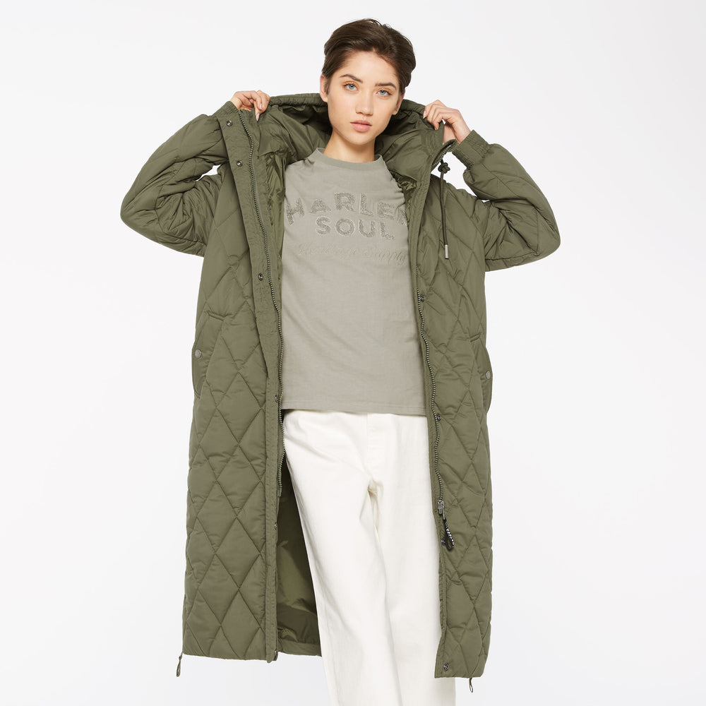 CA:RO Puffer Coat deep khaki