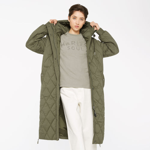 CA:RO Puffer Coat deep khaki