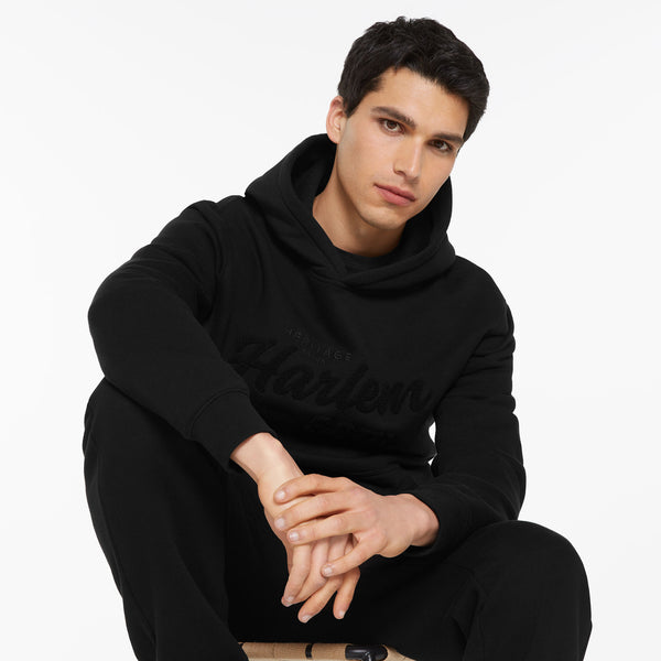 MON-TEL Hoodie mit Frottee-Logo black