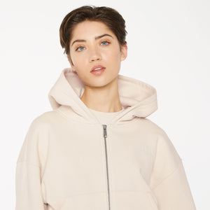 DAR-LA Hoodie Jacket cropped ecru