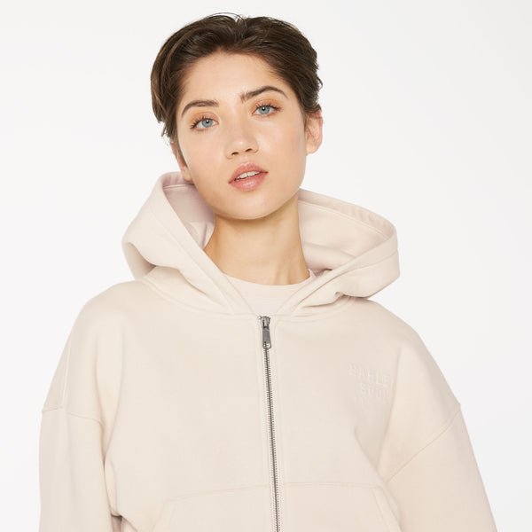 DAR-LA Hoodie Jacket cropped ecru