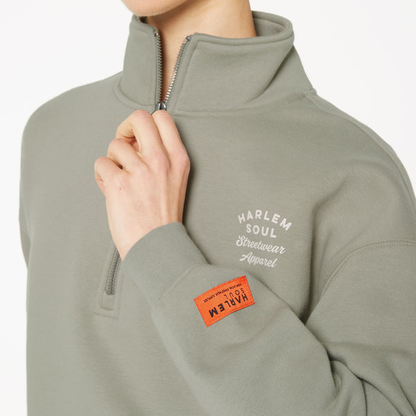 KAY-LA Troyer-Sweatshirt mit Back-Print sage
