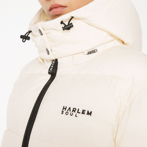 SO-HO Puffer Jacket mit Kapuze ecru