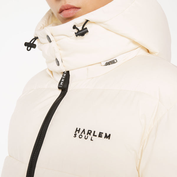 SO-HO Puffer Jacket mit Kapuze ecru