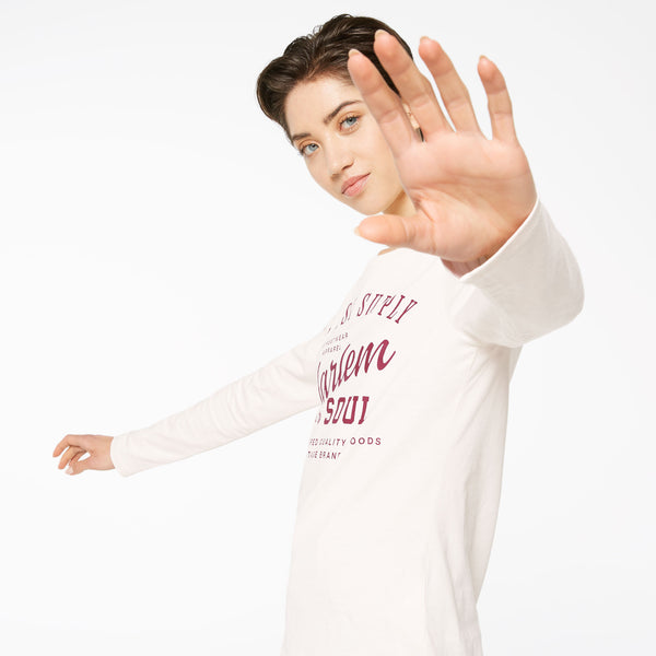BREN-DA Longsleeve Printed ecru