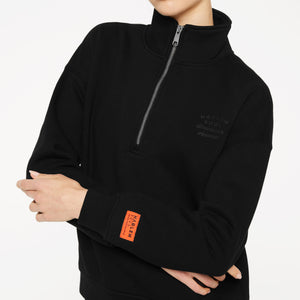 KAY-LA Troyer-Sweatshirt mit Back-Print black