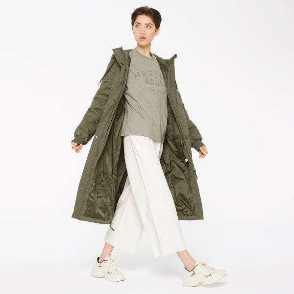 CA:RO Puffer Coat deep khaki