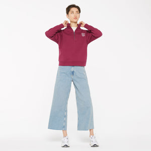 KAY-LA Troyer-Sweatshirt mit Back-Print grape