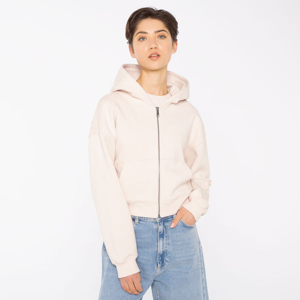 DAR-LA Hoodie Jacket cropped ecru