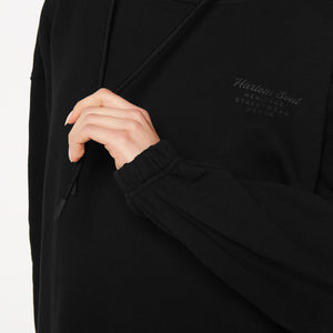 DE-MI Sweatdress mit Kapuze black