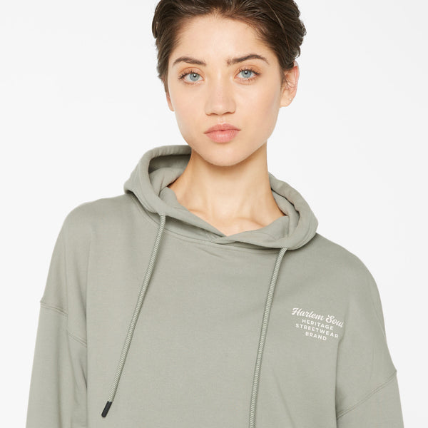 DE-MI Sweatdress mit Kapuze sage