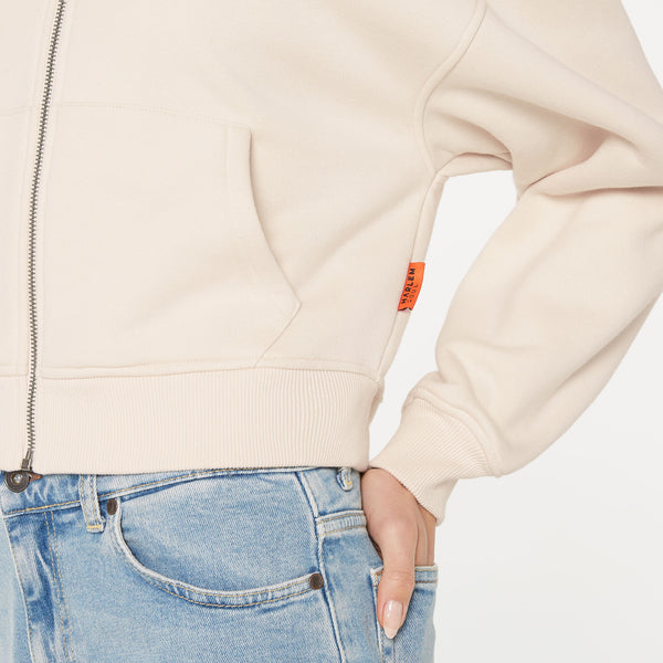 DAR-LA Hoodie Jacket cropped ecru