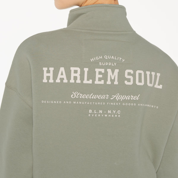 KAY-LA Troyer-Sweatshirt mit Back-Print sage