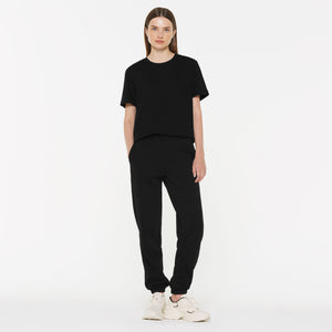 T-Shirt Rundhals, 2er-Pack black / black
