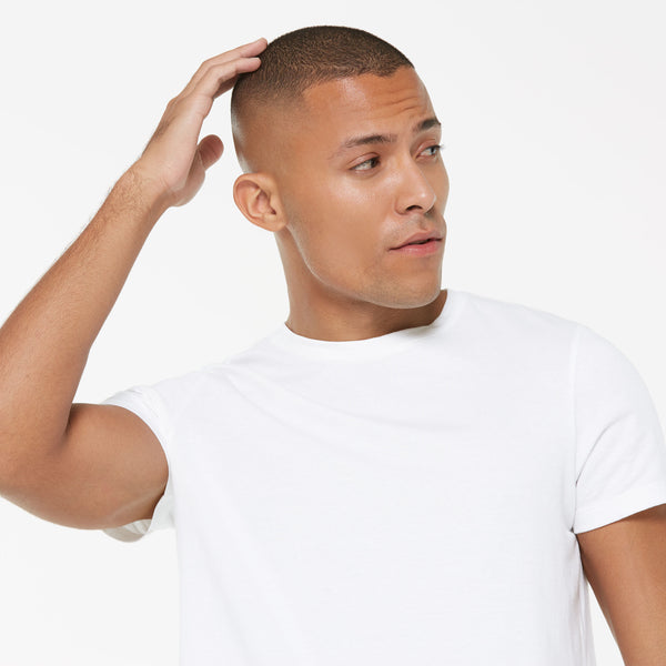 T-Shirt Rundhals, 2er-Pack opticwhite / opticwhite