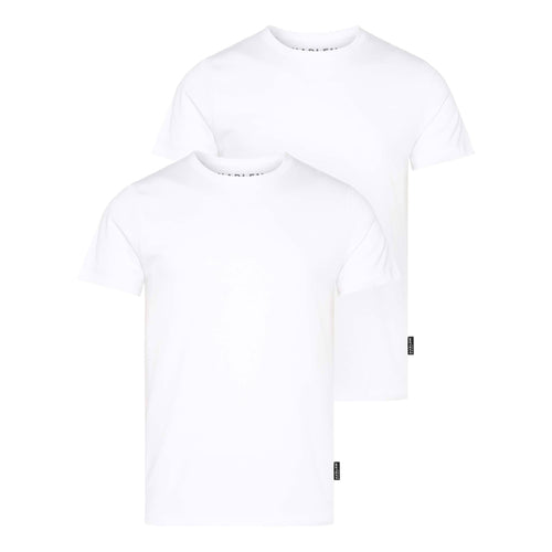 T-Shirt Rundhals, 2er-Pack opticwhite / opticwhite - HARLEM SOUL