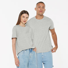 T-Shirt Rundhals, 2er-Pack greymelange / greymelange