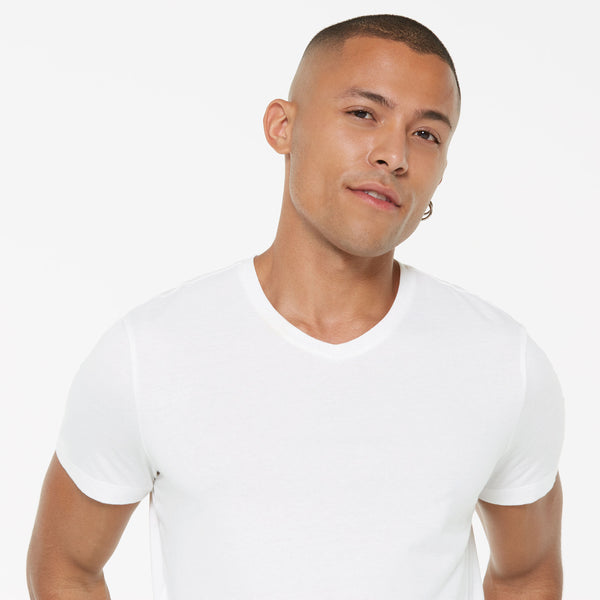 T-Shirt V-Neck, 2er-Pack opticwhite / opticwhite