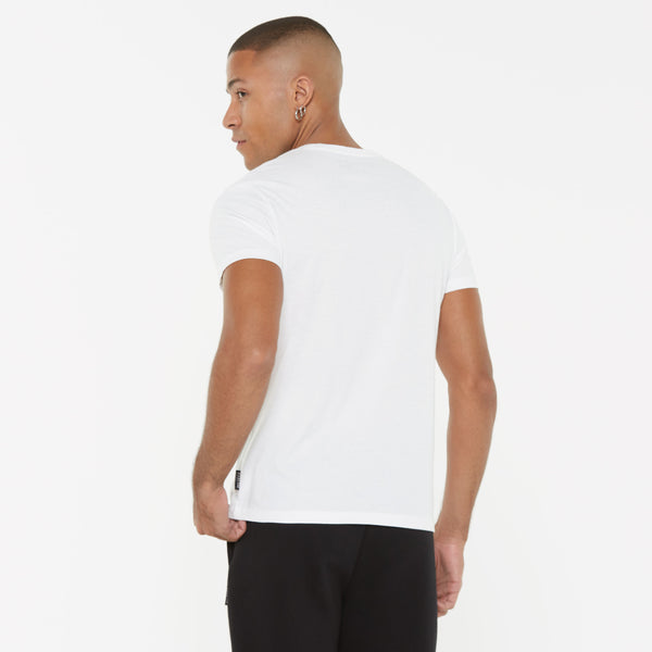 T-Shirt V-Neck, 2er-Pack opticwhite / opticwhite