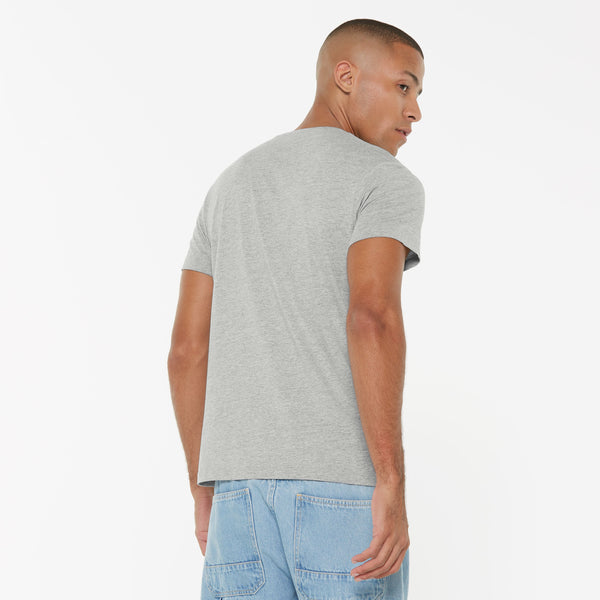T-Shirt V-Neck, 2er-Pack greymelange / greymelange