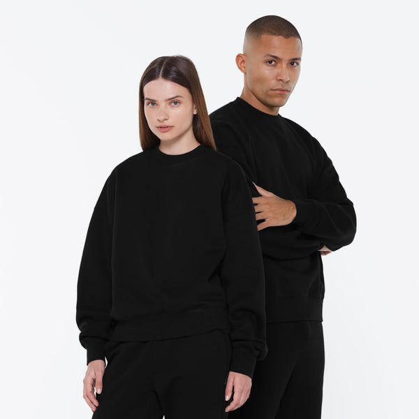 Damen AD-AM Sweatshirt Oversized Unisex black - HARLEM SOUL