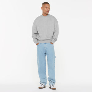 Damen AD-AM Sweatshirt Oversized Unisex grey melange